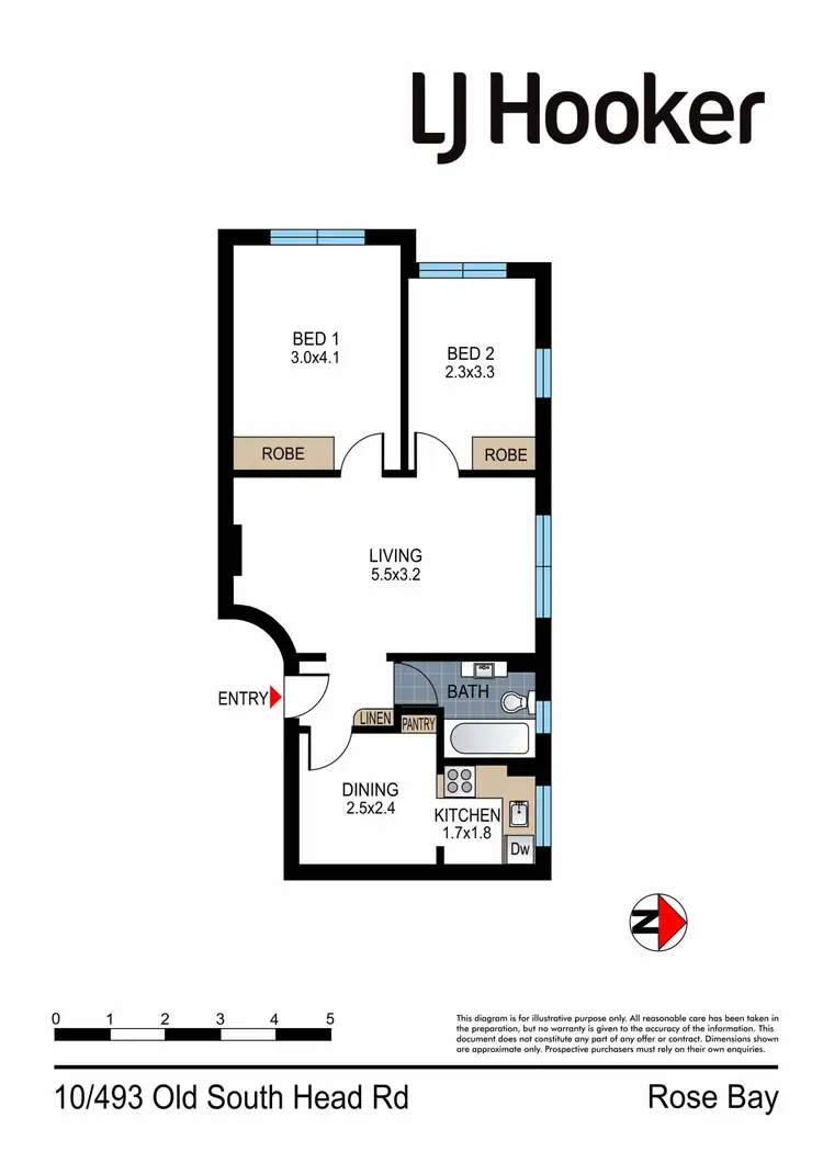Floorplan of Homely apartment listing, 10/493 Old South Head Road, Rose Bay NSW 2029