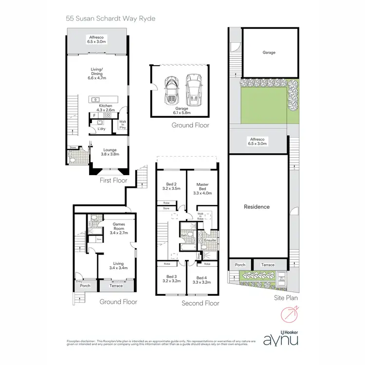 Floorplan of Homely house listing, 55 Susan Schardt Way, Ryde NSW 2112