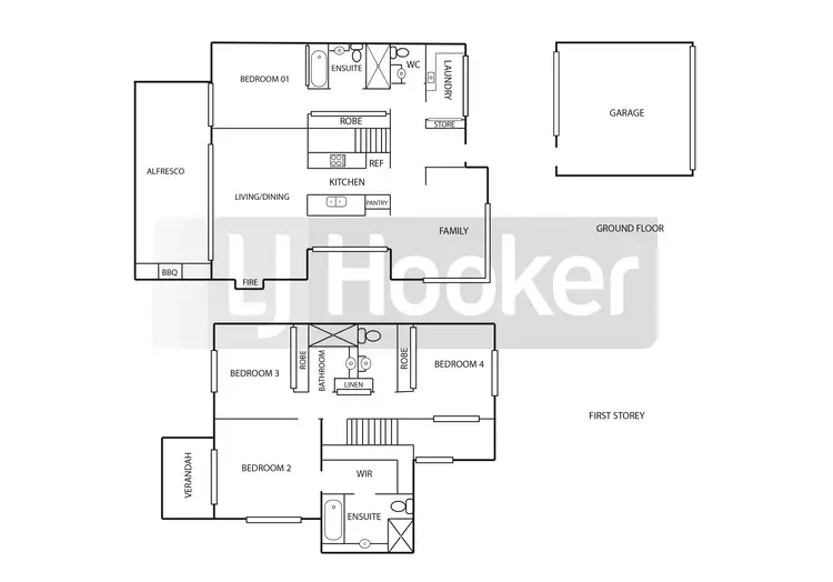 Floorplan of Homely townhouse listing, 17 Josephine Boulevard, Harrington NSW 2427