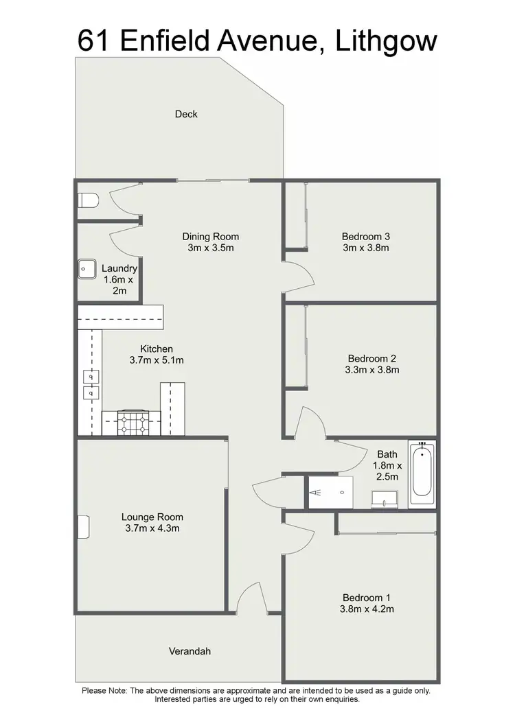 Floorplan of Homely house listing, 61 Enfield Avenue, Lithgow NSW 2790