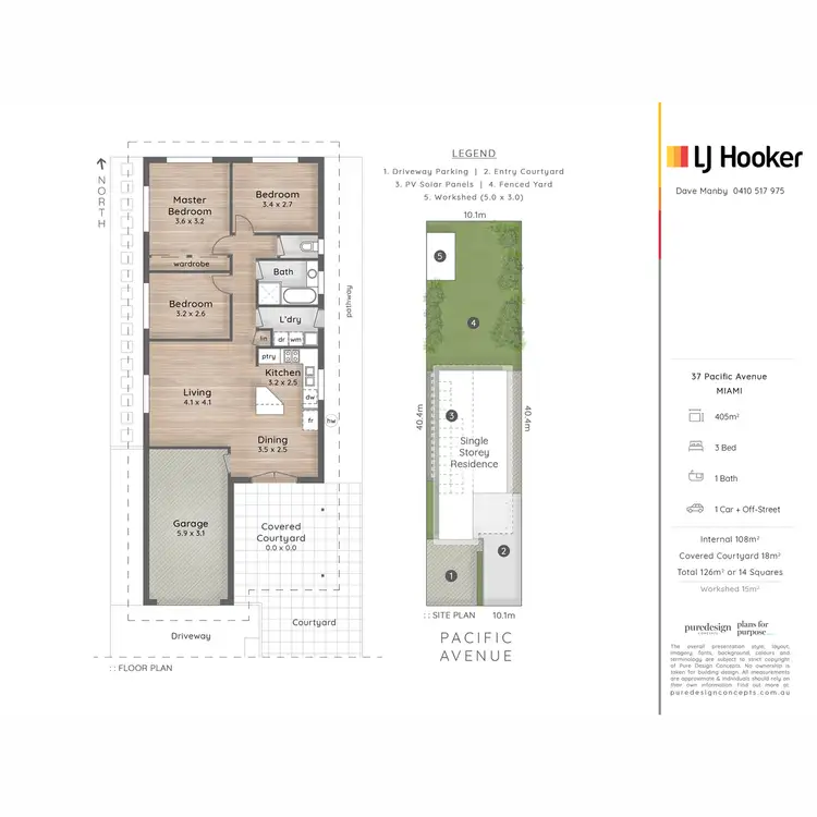 Floorplan of Homely house listing, 37 Pacific Avenue, Miami QLD 4220