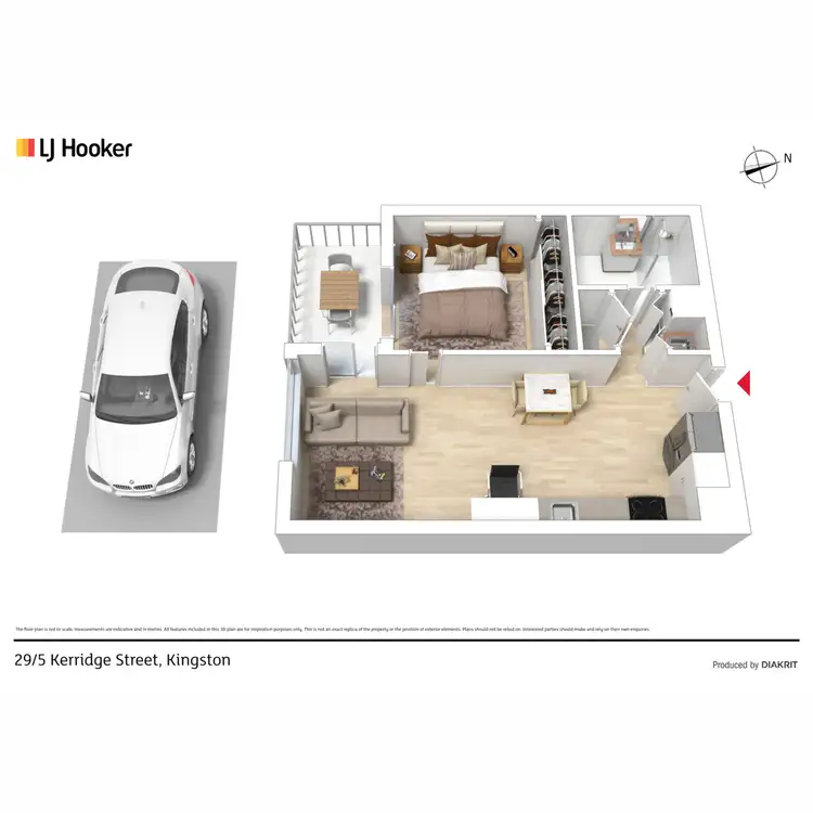 Floorplan of Homely apartment listing, 29/5 Kerridge Street, Kingston ACT 2604
