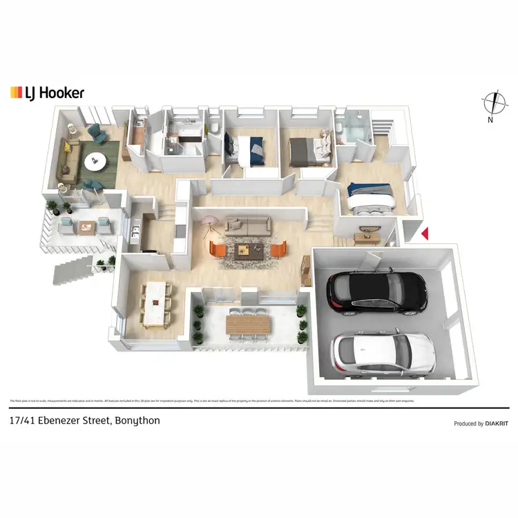 Floorplan of Homely townhouse listing, 17/41 Ebenezer Street, Bonython ACT 2905