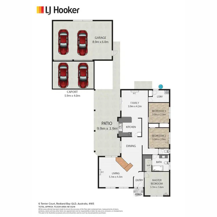 Floorplan of Homely house listing, 6 Terrier Court, Redland Bay QLD 4165