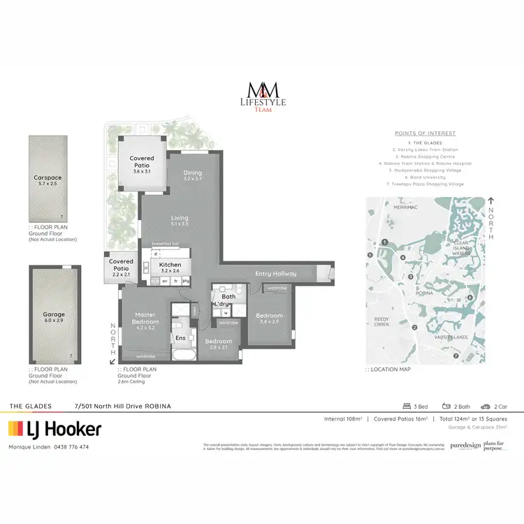 Floorplan of Homely unit listing, 7/501 North Hill Drive, Robina QLD 4226