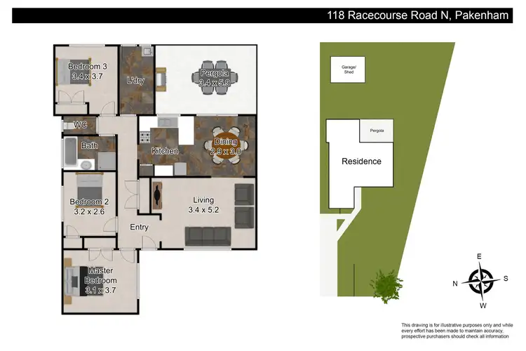 Floorplan of Homely house listing, 118 Racecourse Road North, Pakenham VIC 3810