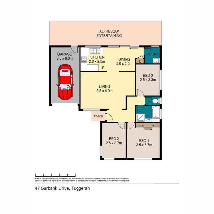 Floorplan of Homely house listing, 47 Burbank Drive, Tuggerah NSW 2259
