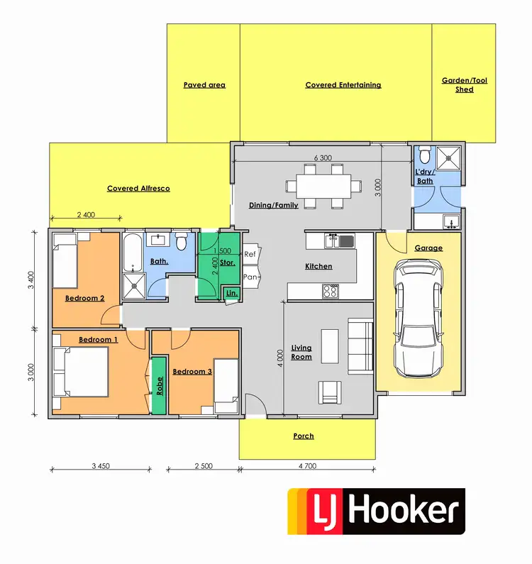 Floorplan of Homely house listing, 15 Gannet Crescent, Old Bar NSW 2430