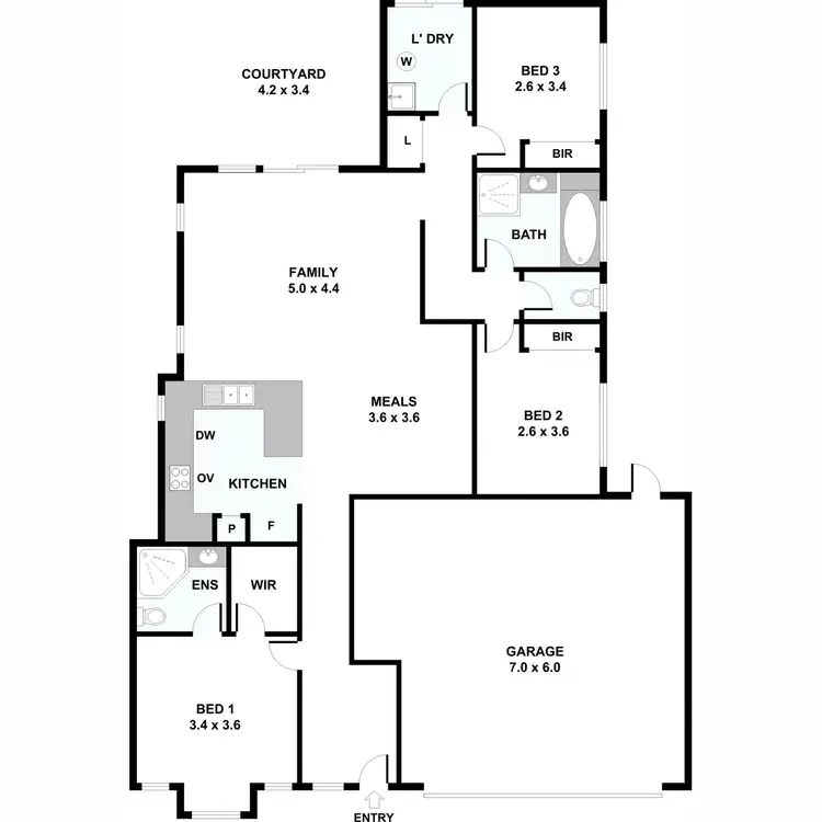 Floorplan of Homely villa listing, 5/53 Phillips Way, North Yunderup WA 6208