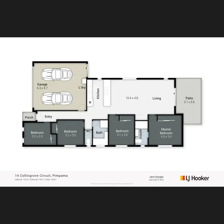 Floorplan of Homely house listing, 14 Collingrove Circuit, Pimpama QLD 4209
