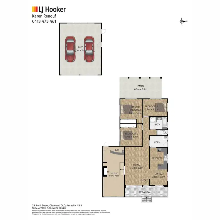 Floorplan of Homely house listing, 23 Smith Street, Cleveland QLD 4163