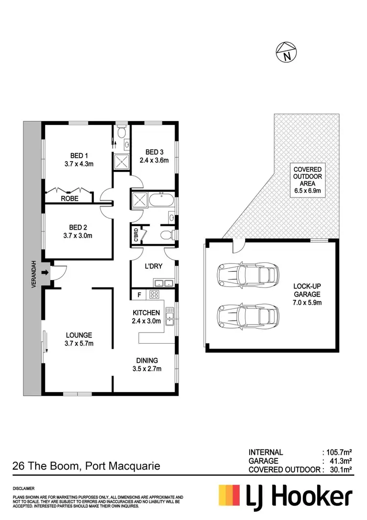 Floorplan of Homely house listing, 26 The Boom, Port Macquarie NSW 2444