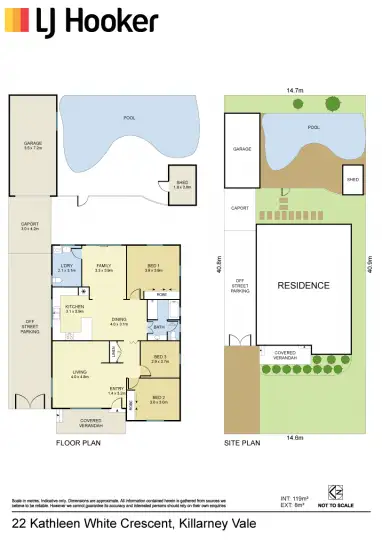 Floorplan of Homely house listing, 22 Kathleen White Crescent, Killarney Vale NSW 2261