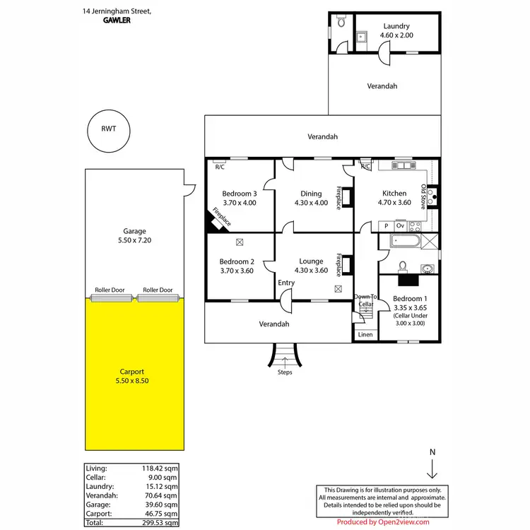Floorplan of Homely house listing, 14 Jerningham Street, Gawler SA 5118