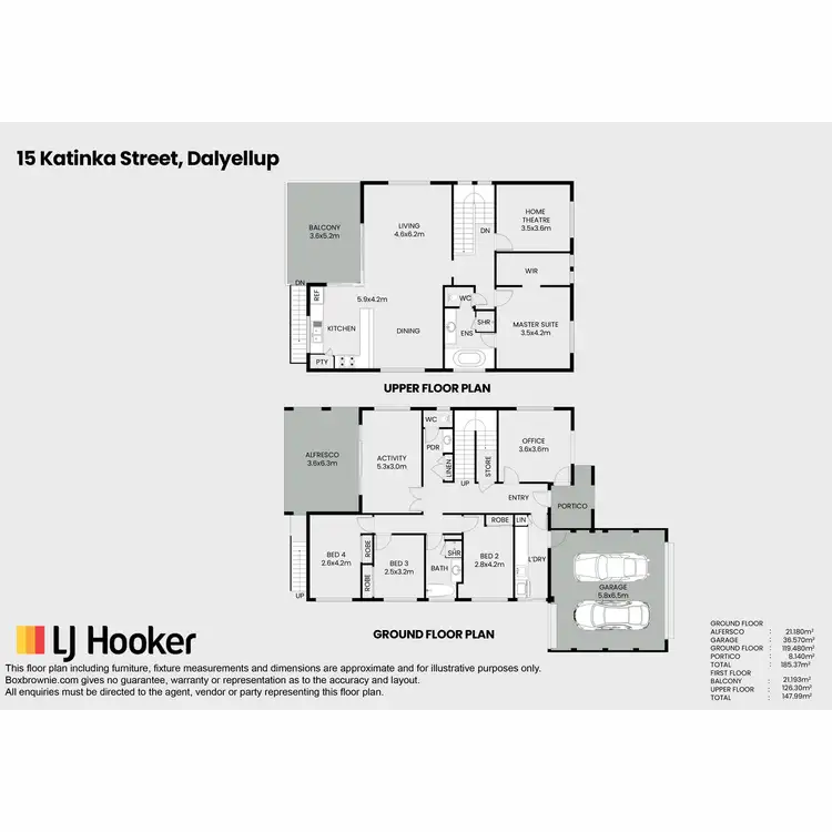 Floorplan of Homely house listing, 15 Katinka Street, Dalyellup WA 6230
