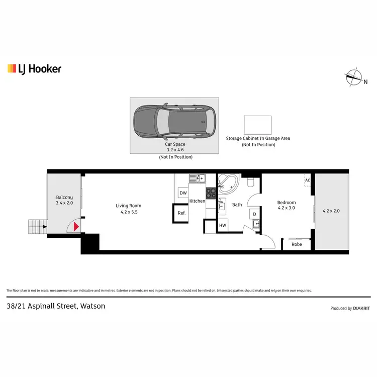 Floorplan of Homely unit listing, 38/21 Aspinall Street, Watson ACT 2602