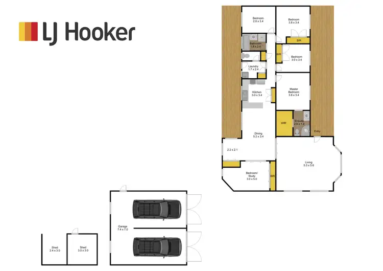 Floorplan of Homely house listing, 5-7 Hazel Street, Toongabbie VIC 3856