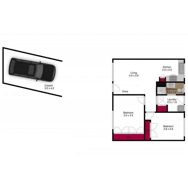 Floorplan of Homely unit listing, Unit 3/55 The Avenue, Morwell VIC 3840
