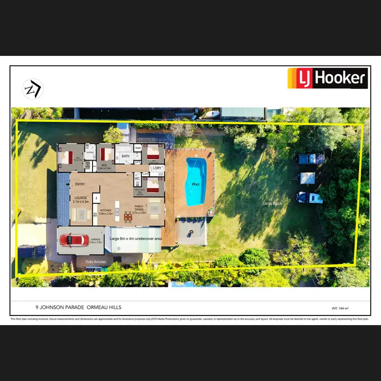 Floorplan of Homely house listing, 9 Johnson Parade, Ormeau Hills QLD 4208