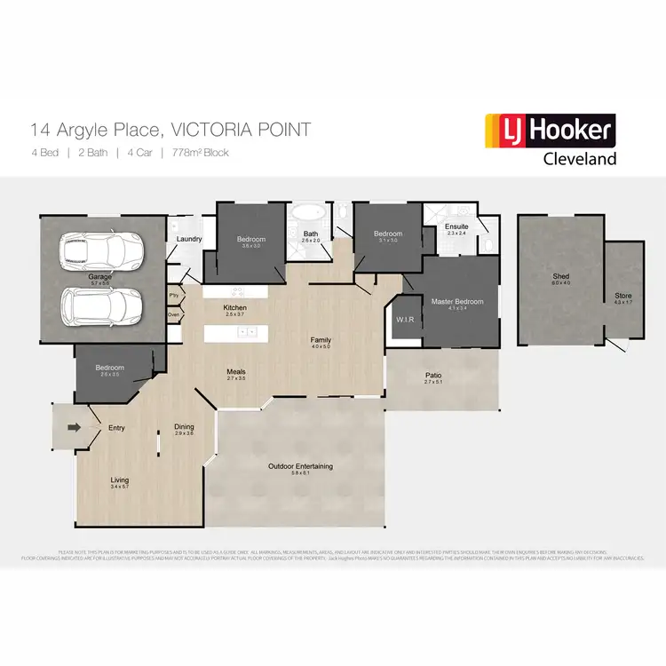 Floorplan of Homely house listing, 14 Argyle Place, Victoria Point QLD 4165
