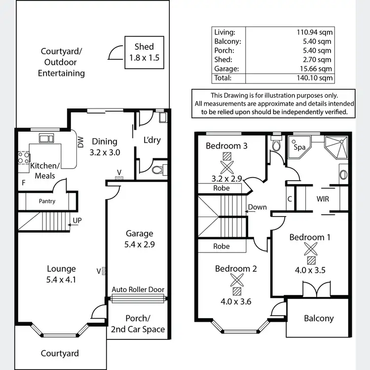 Floorplan of Homely townhouse listing, 5/432 Henley Beach Road, Lockleys SA 5032