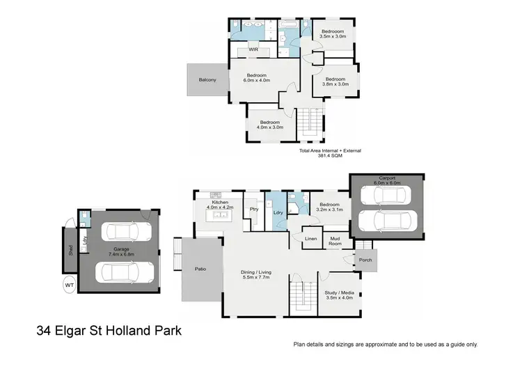 Floorplan of Homely house listing, 34 Elgar Street, Holland Park QLD 4121