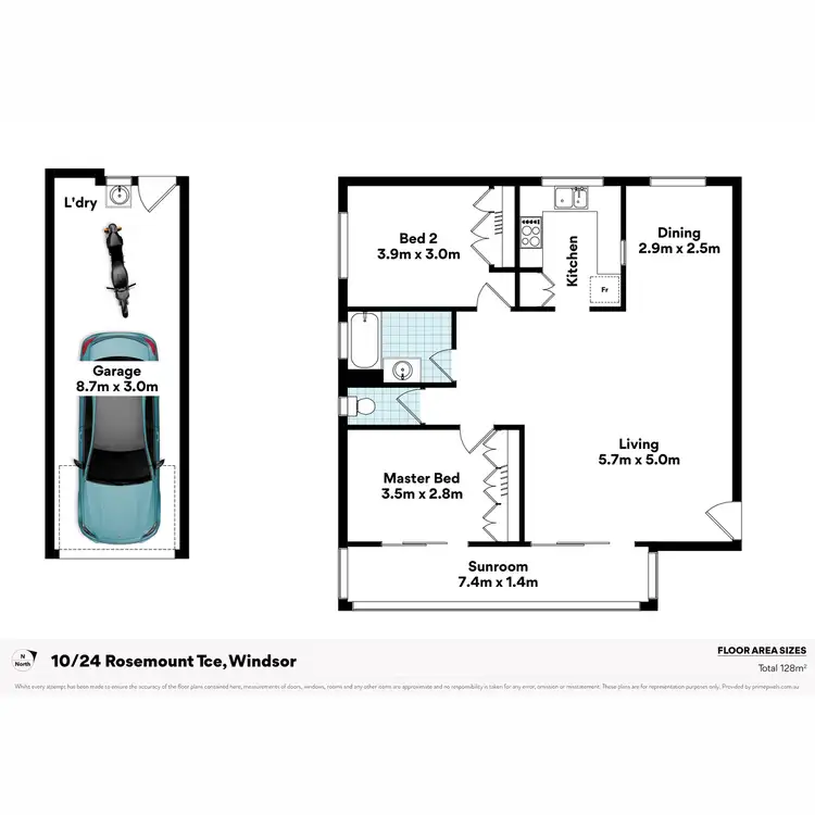Floorplan of Homely unit listing, 10/24 Rosemount Terrace, Windsor QLD 4030