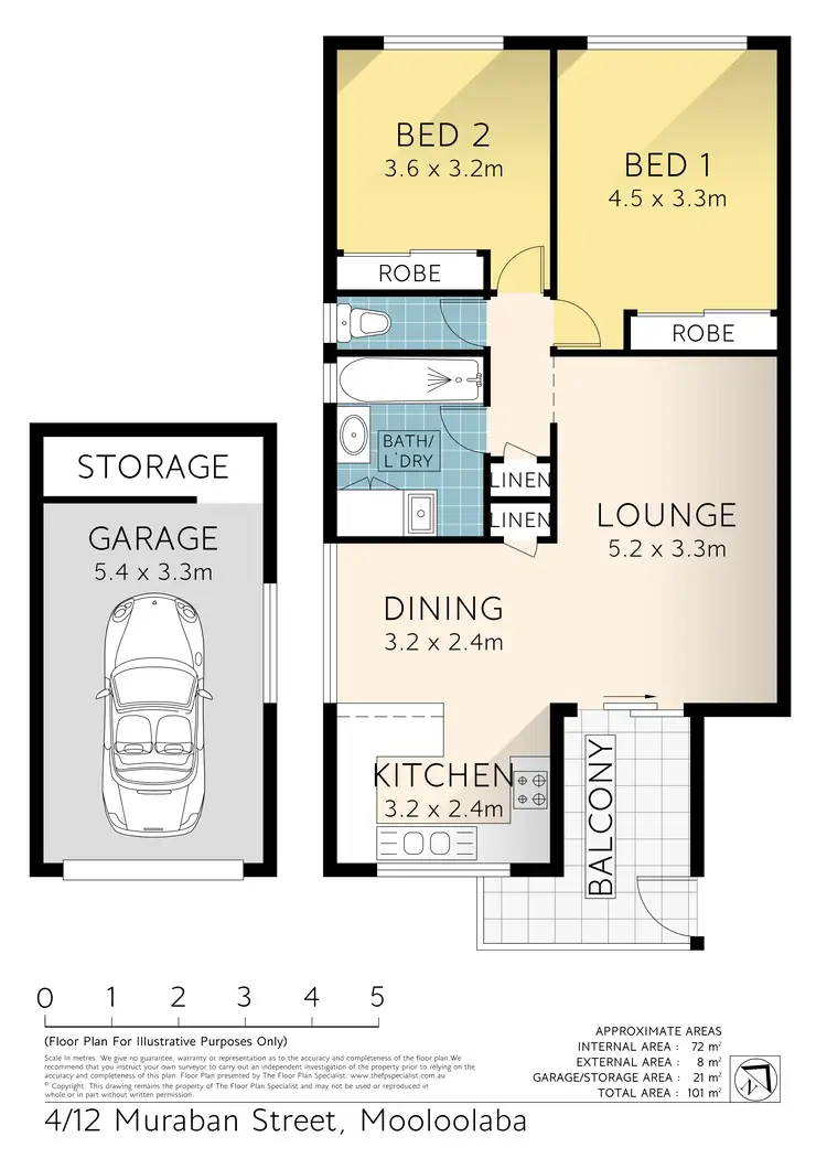 Floorplan of Homely unit listing, Unit 4/12 Muraban Street, Mooloolaba QLD 4557