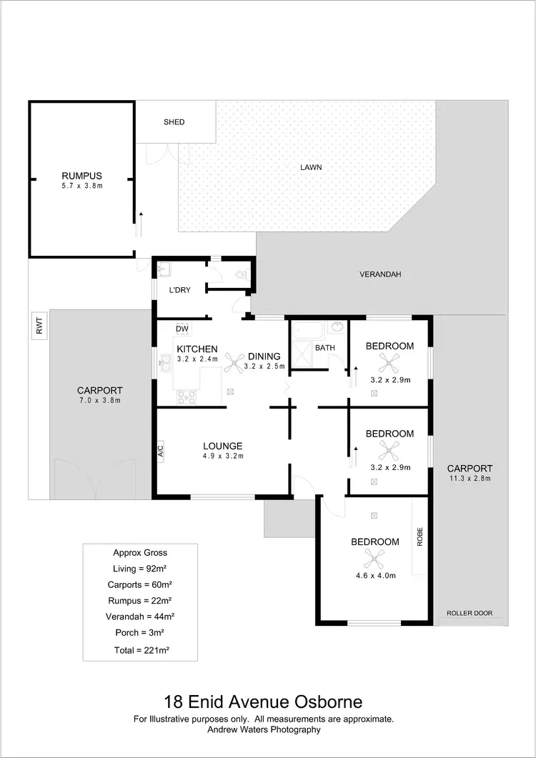 Floorplan of Homely house listing, 18 Enid Avenue, Osborne SA 5017