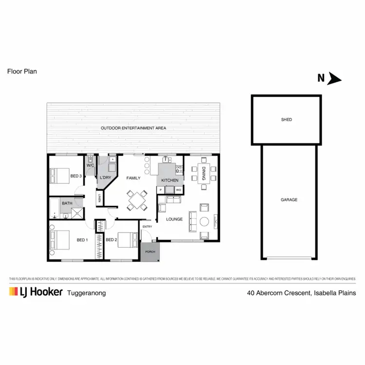 Floorplan of Homely house listing, 40 Abercorn Crescent, Isabella Plains ACT 2905