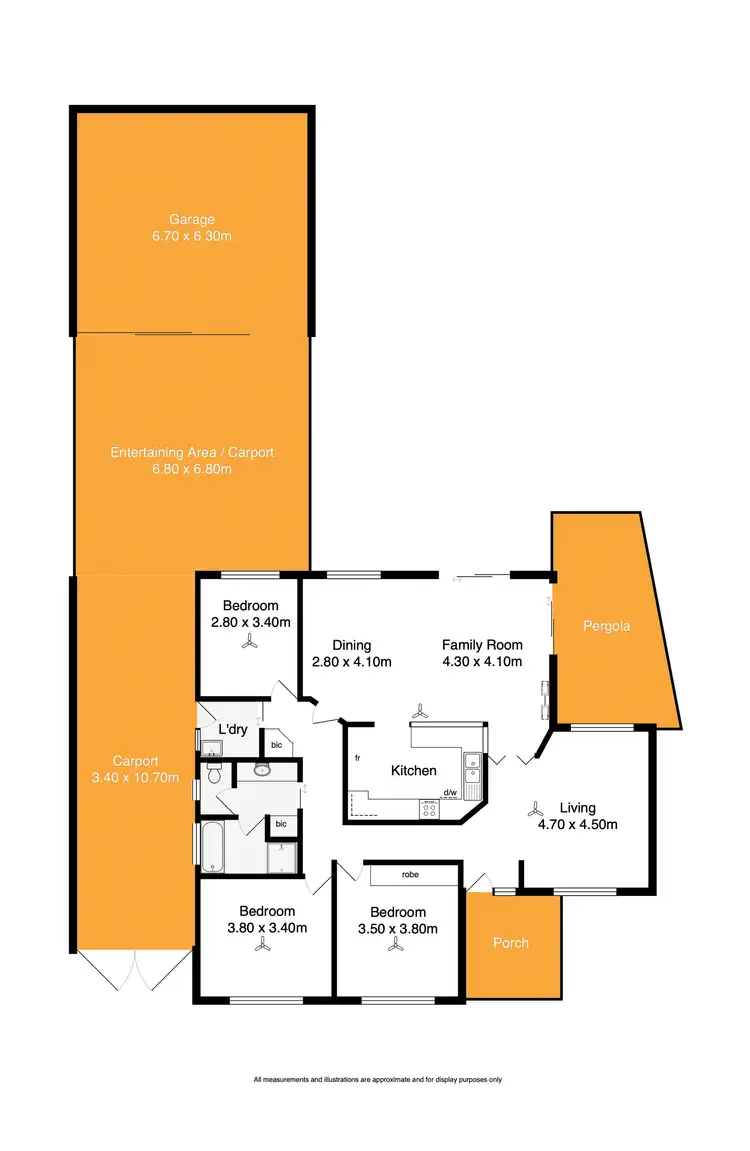 Floorplan of Homely house listing, 1 Ostend Crescent, Hayborough SA 5211