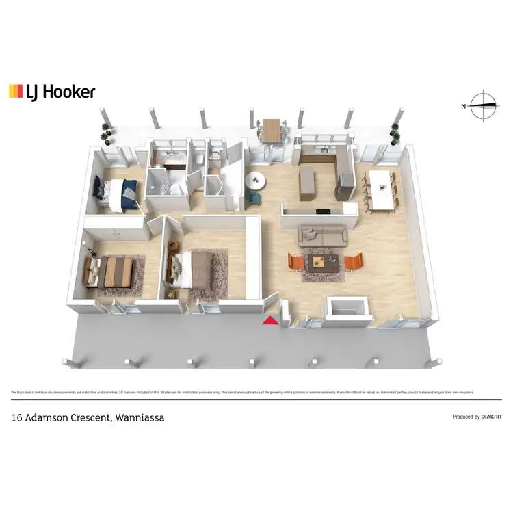 Floorplan of Homely house listing, 16 Adamson Crescent, Wanniassa ACT 2903