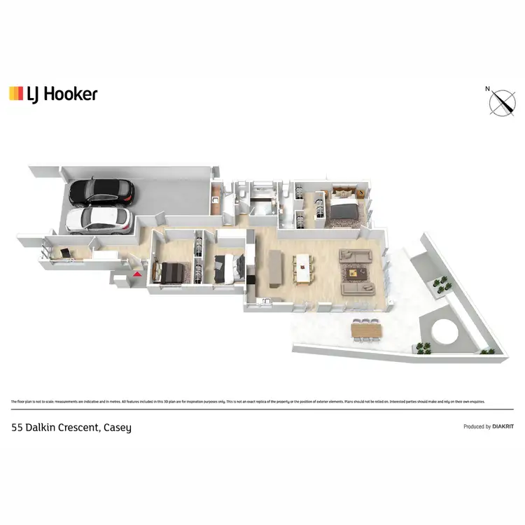 Floorplan of Homely house listing, 55 Dalkin Crescent, Casey ACT 2913