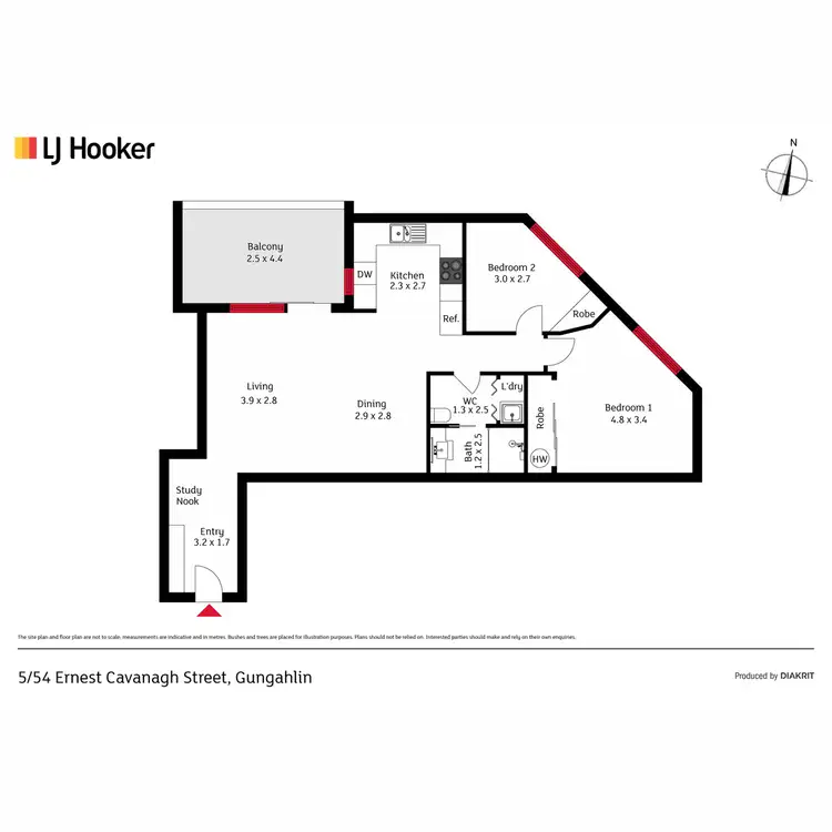 Floorplan of Homely apartment listing, 5/54 Ernest Cavanagh Street, Gungahlin ACT 2912
