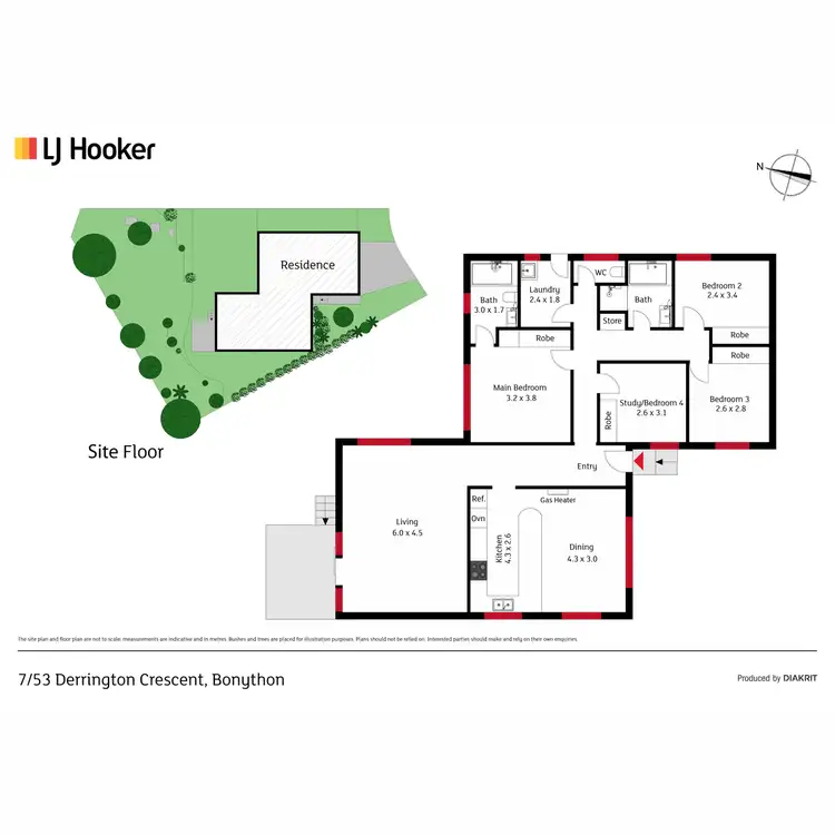 Floorplan of Homely townhouse listing, 7/53 Derrington Crescent, Bonython ACT 2905