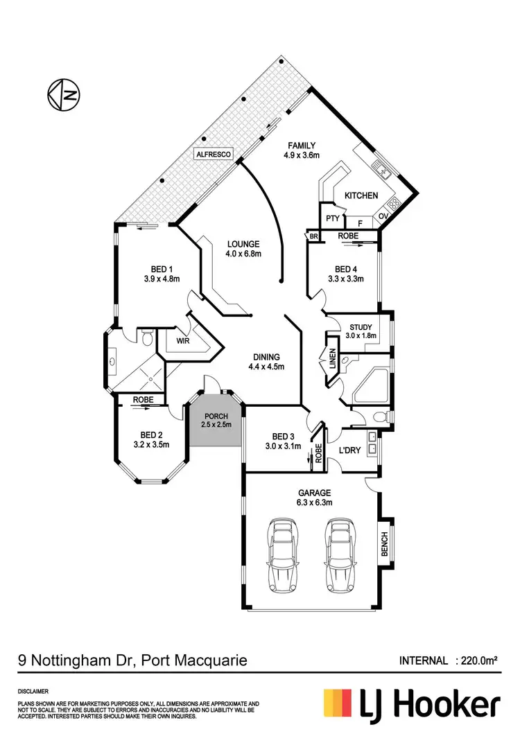 Floorplan of Homely house listing, 9 Nottingham Drive, Port Macquarie NSW 2444