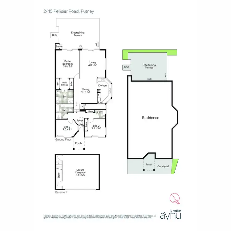 Floorplan of Homely apartment listing, 2/45-49 Pellisier Road, Putney NSW 2112