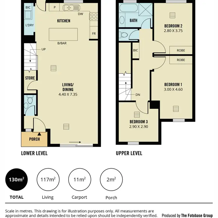 Floorplan of Homely townhouse listing, 2/21 Harcourt Terrace, Salisbury North SA 5108