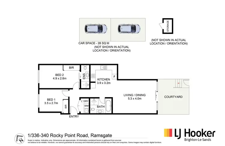Floorplan of Homely unit listing, 1/336-340 Rocky Point Road, Ramsgate NSW 2217