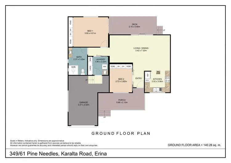 Floorplan of Homely villa listing, 349/61 Pine Needles, Karalta Road, Erina NSW 2250