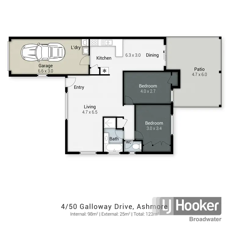 Floorplan of Homely villa listing, 4/50 Galloway Drive, Ashmore QLD 4214