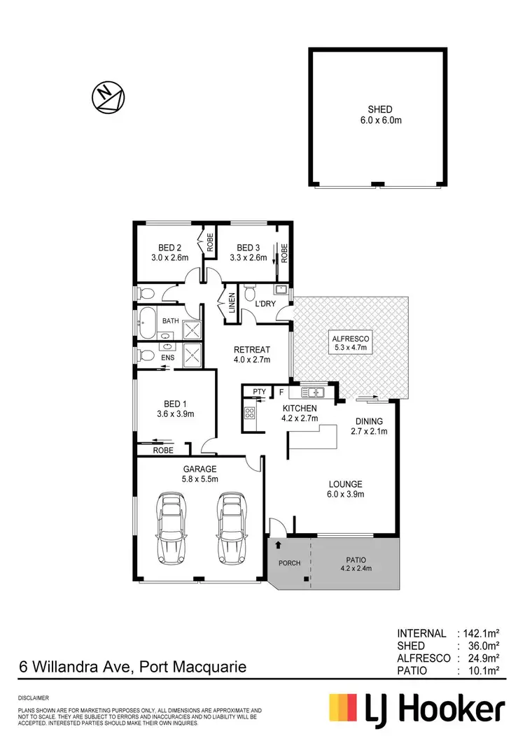 Floorplan of Homely house listing, 6 Willandra Avenue, Port Macquarie NSW 2444