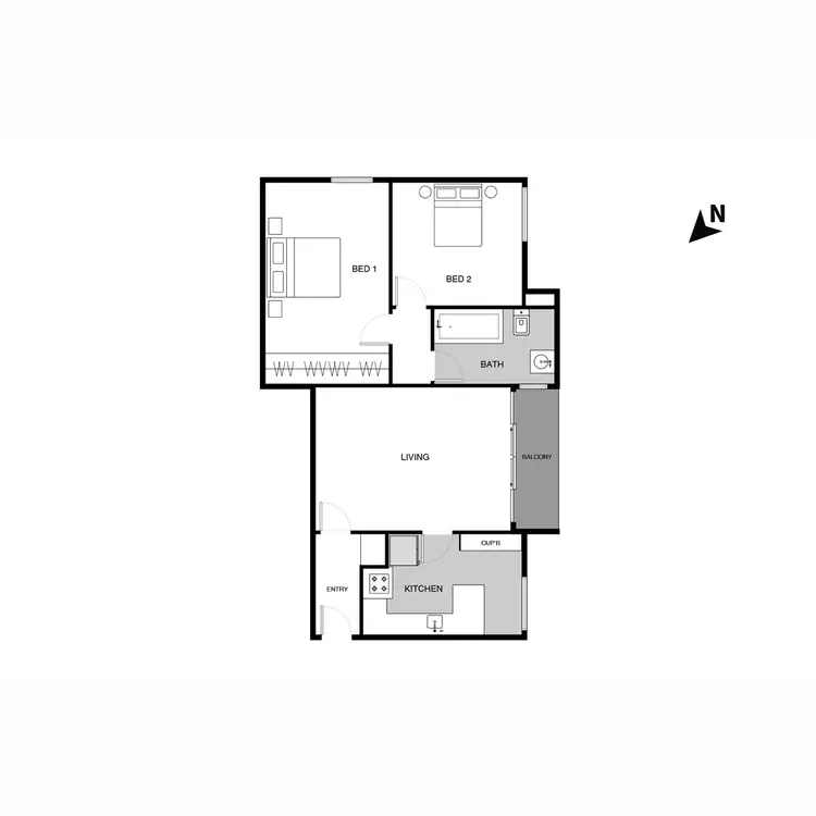 Floorplan of Homely apartment listing, 5/2 Keith Street, Scullin ACT 2614