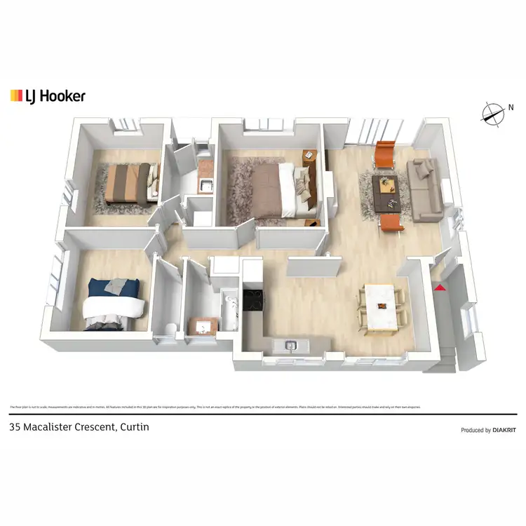Floorplan of Homely house listing, 35 Macalister Crescent, Curtin ACT 2605