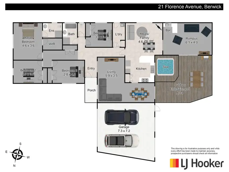 Floorplan of Homely house listing, 21 Florence Avenue, Berwick VIC 3806