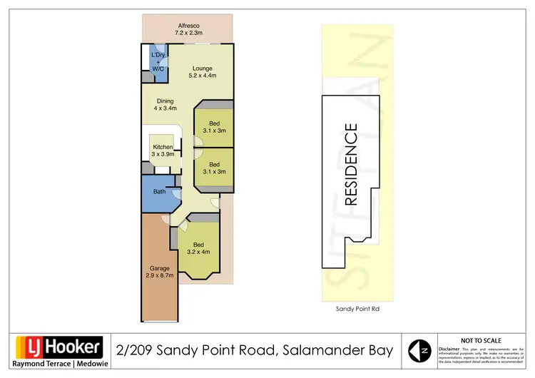 Floorplan of Homely house listing, 2/209 Sandy Point Road, Salamander Bay NSW 2317