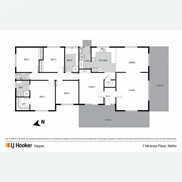 Floorplan of Homely house listing, 7 Miranda Place, Melba ACT 2615