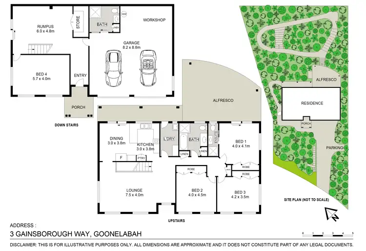 Floorplan of Homely house listing, 3 Gainsborough Way, Goonellabah NSW 2480