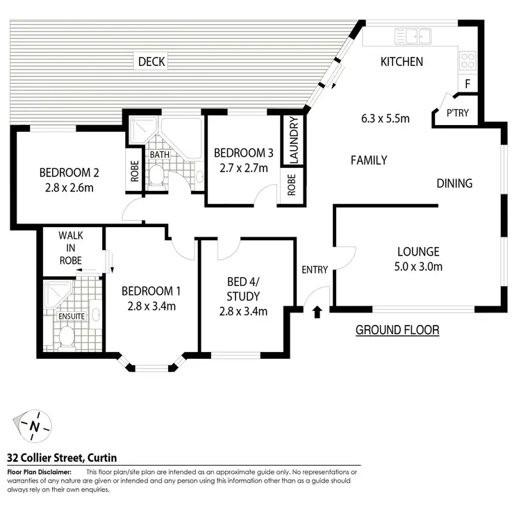 Floorplan of Homely house listing, 32 Collier Street, Curtin ACT 2605