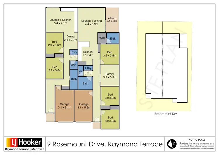Floorplan of Homely house listing, 2/9 Rosemount Drive, Raymond Terrace NSW 2324